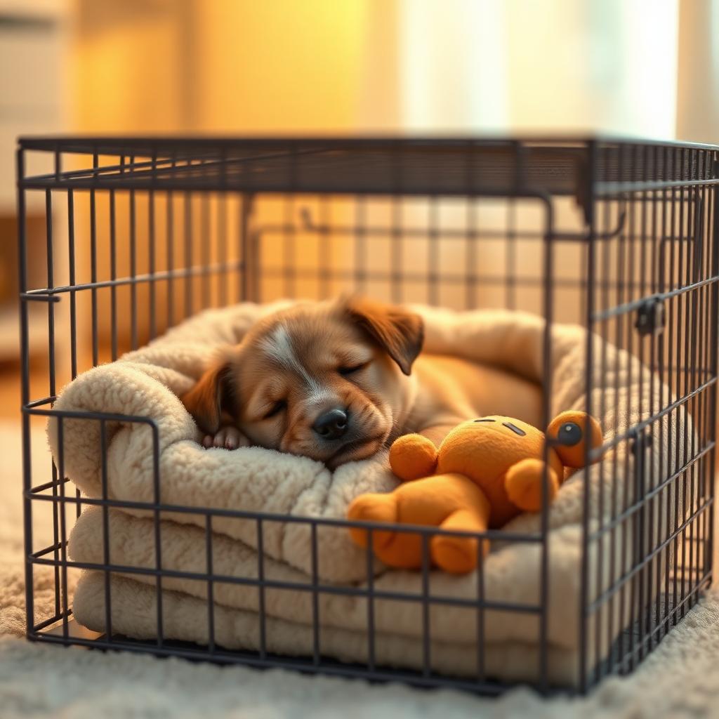 Crate Training a Puppy Without the Crying: A Kind Method